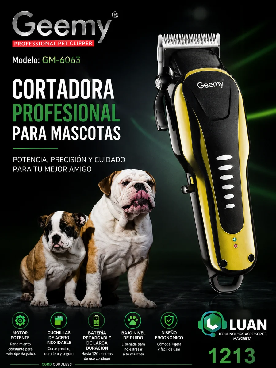 MAQUINA DE AFEITAR GEEMY PARA PERRO GM-6063