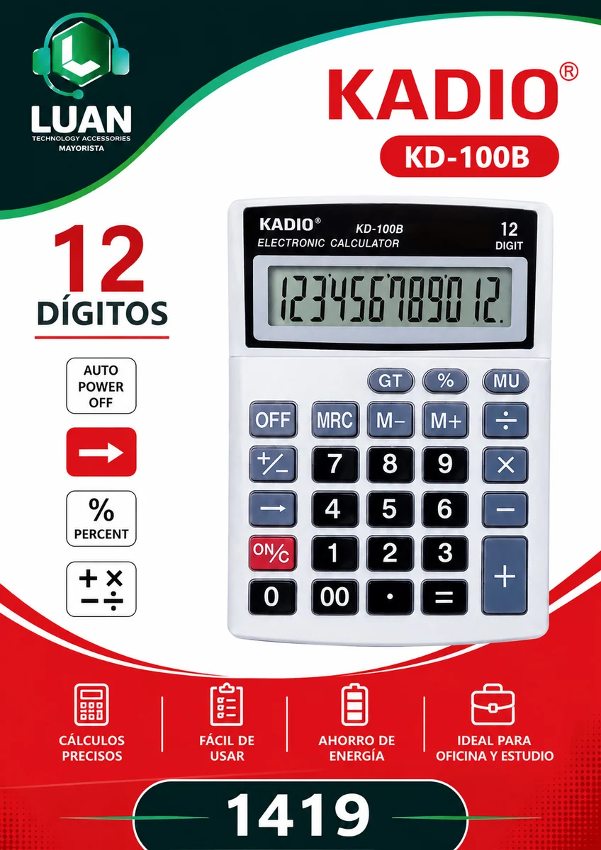 CALCULADORA KADIO KD-100B