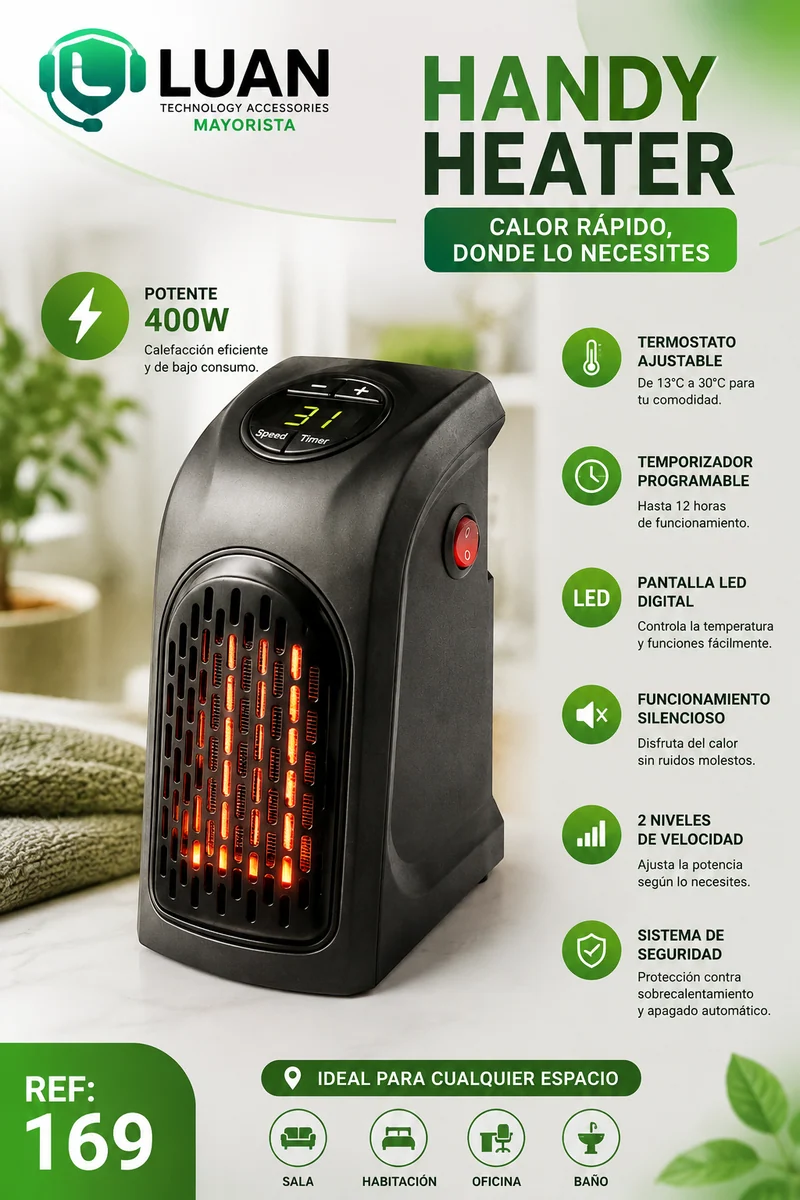 CALENTADOR HANDY HEATER (PEQUEÑO) - 400WTTS
