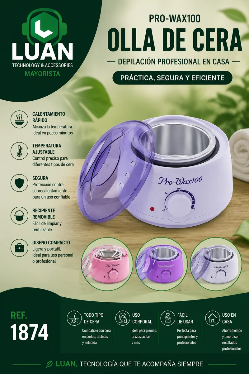 OLLA PARA CERA PRO WAX-100