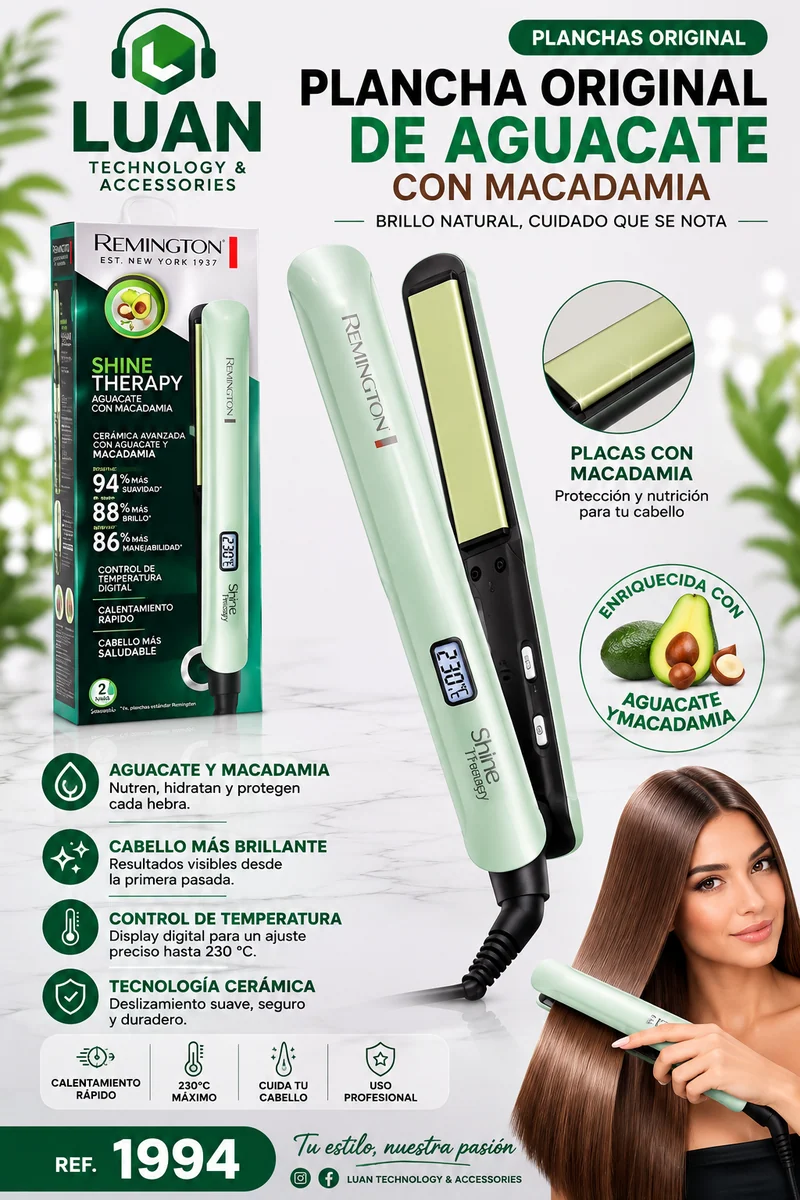 PLANCHA REMINGTON AGUACATE (ORIGINAL) S9960