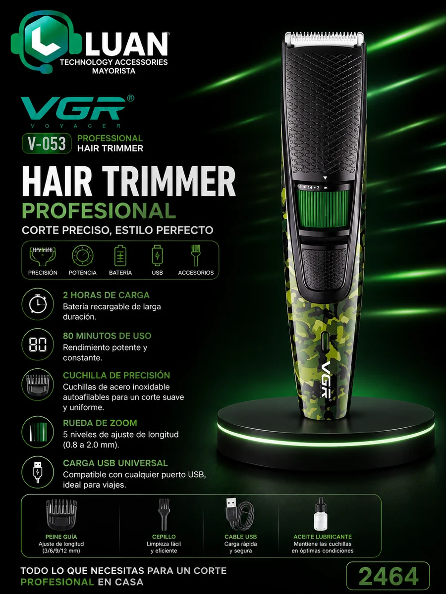 MAQUINA DE AFEITAR VGR - V-053