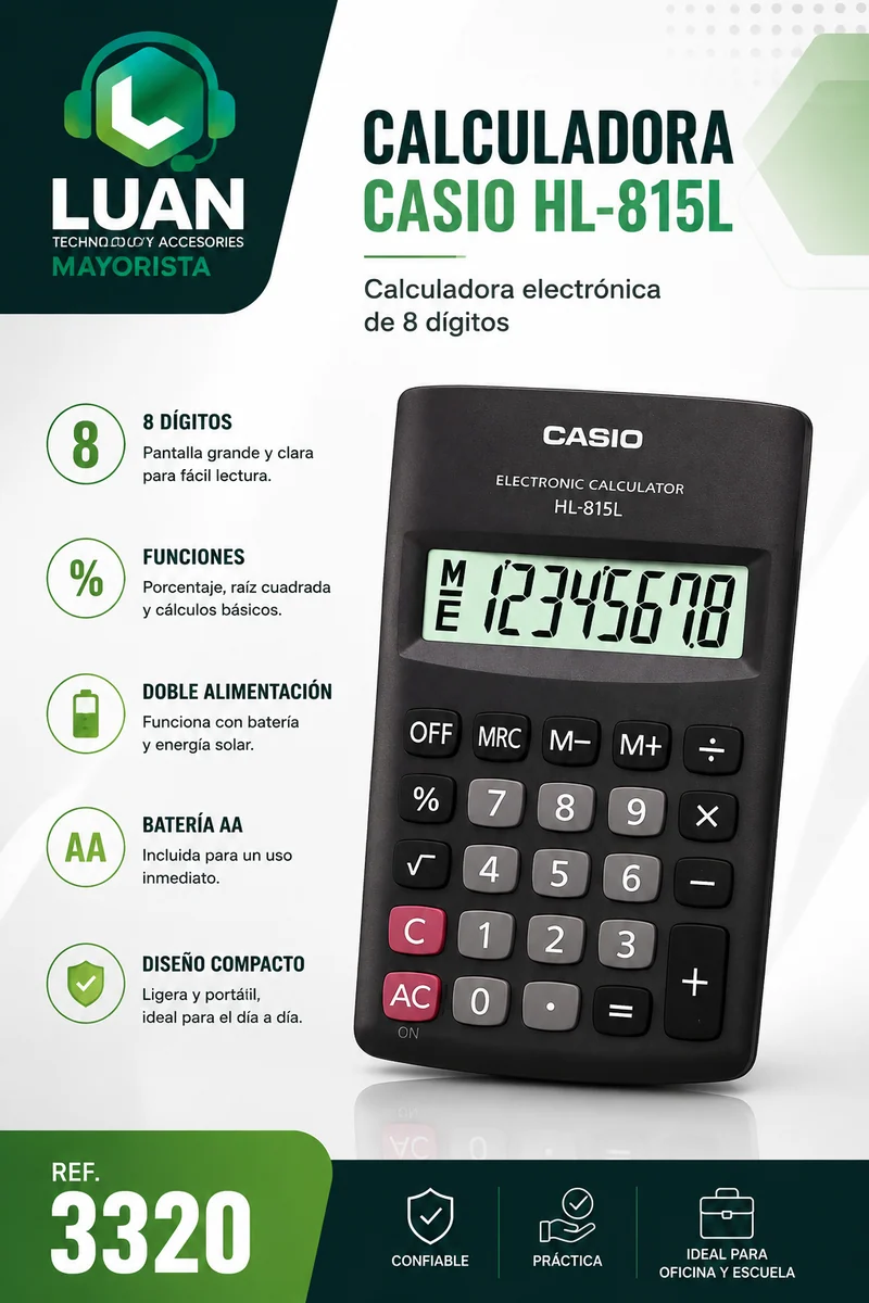CALCULADORA CASIO HL-815L