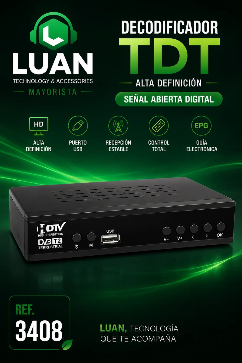 DECODIFICADOR TDT HD DVB-T2