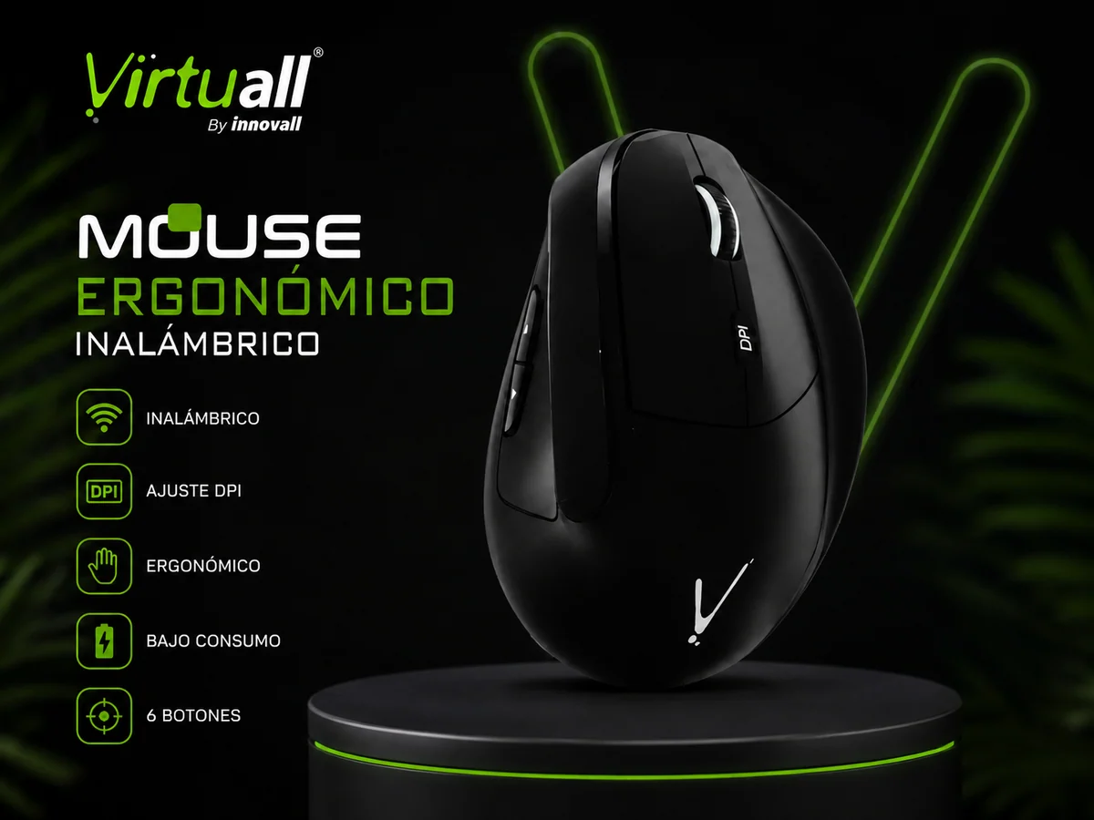 MOUSE INALAMBRICO ERGONOMICO GT-5