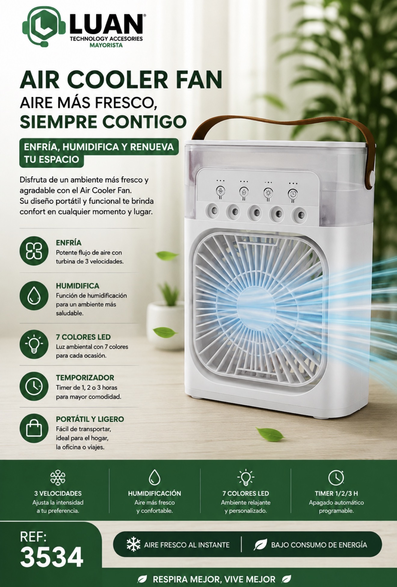 VENTILADOR HIELO AIR COOLER FAN SDY23093 GR-2223