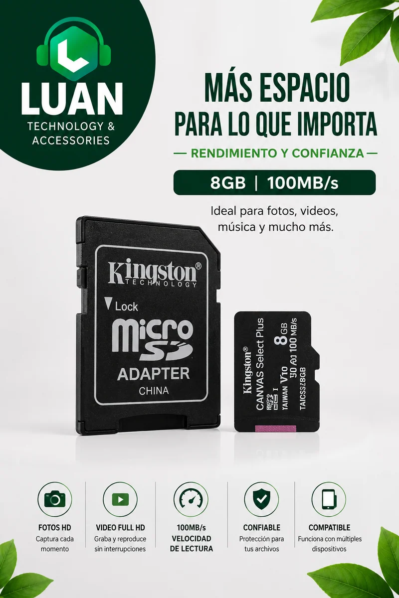 MEMORIA MICRO 8GB KIS