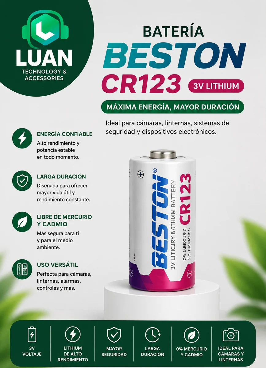 PILA BESTON CR123