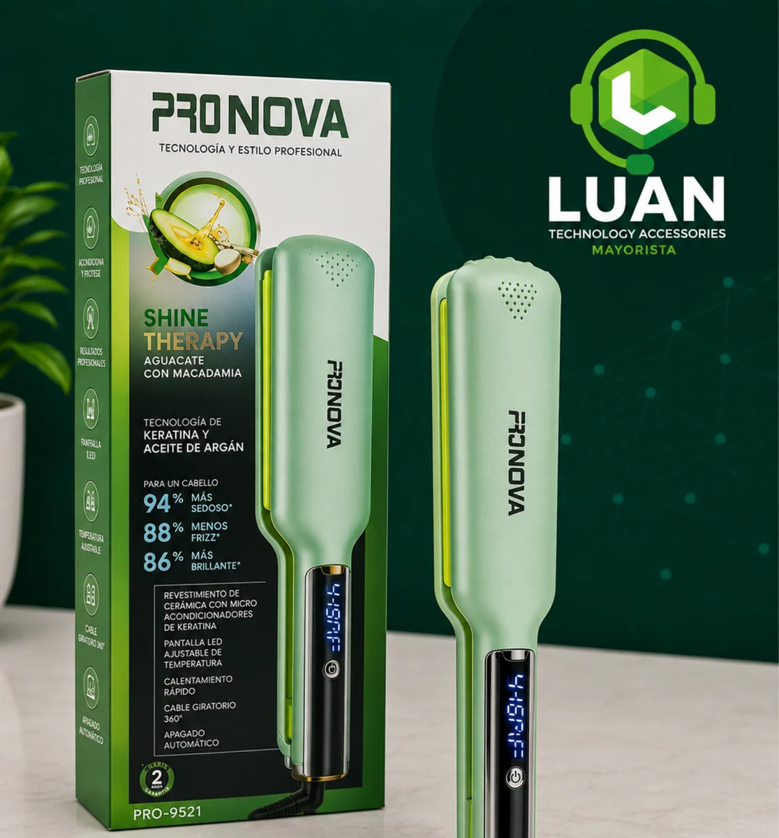 PLANCHA ANCHA AGUACATE PRONOVA