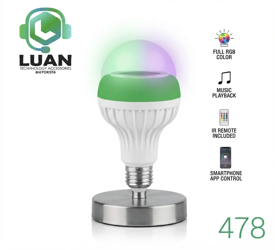 BOMBILLO PARLANTE LED MUSIC - BOM0011