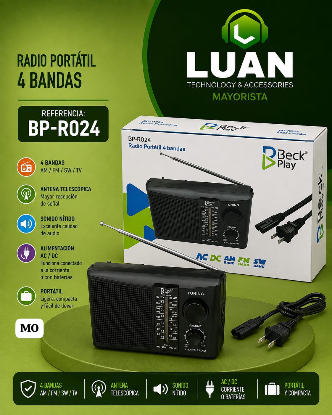 RADIO BECK PLAY - BP-R024