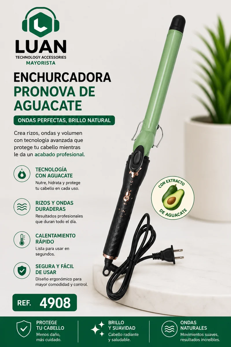 RIZADORA PRONOVA DE AGUACATE