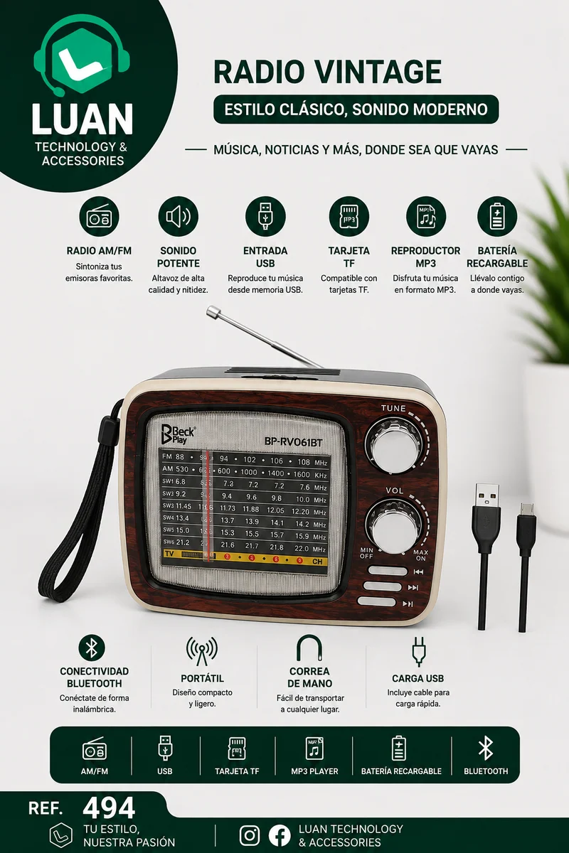 RADIO BECK PLAY BP-RV061BT