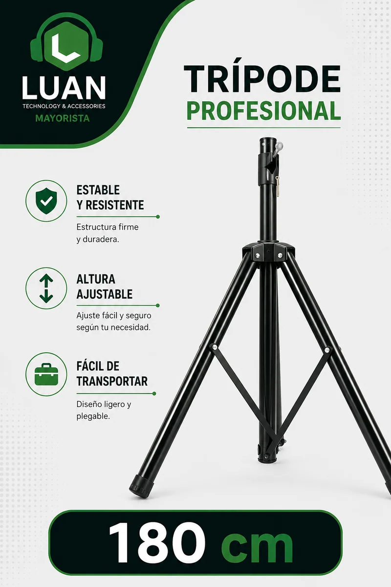 TRIPODE PROFESIONAL 180CM