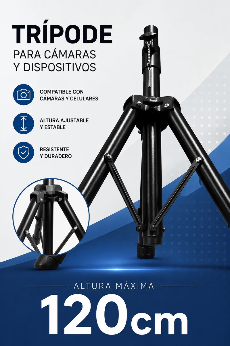 TRIPODE PARA CAMARA 120CM