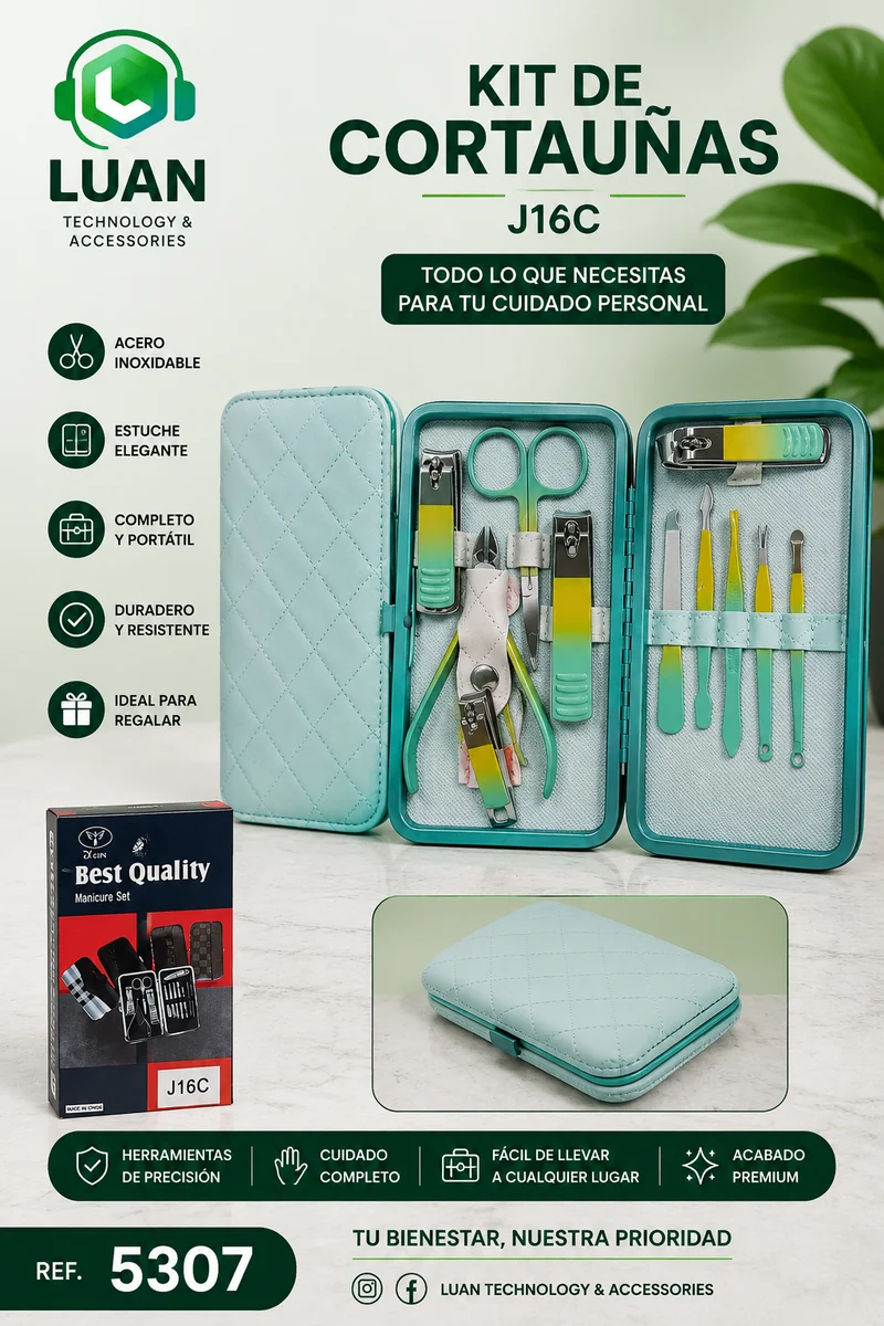 KIT DE UÑAS TORNASOLADO J16C