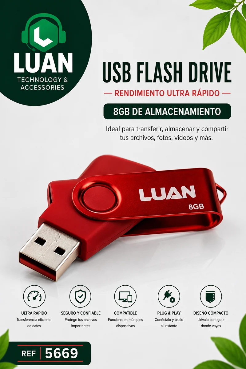 MEMORIA USB LUAN 8GB