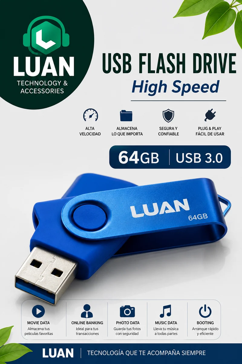 MEMORIA USB LUAN 64GB