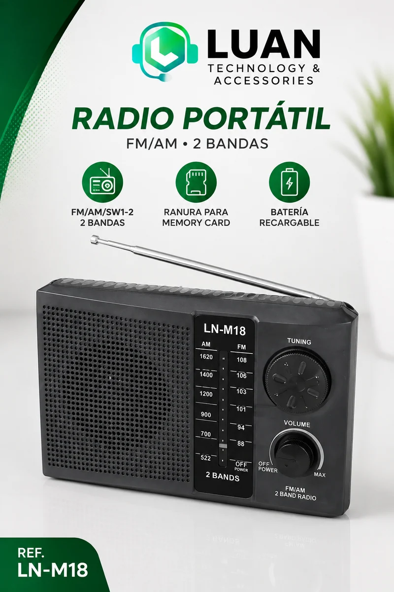 RADIO LUAN LN-M18BT/AF-18BT