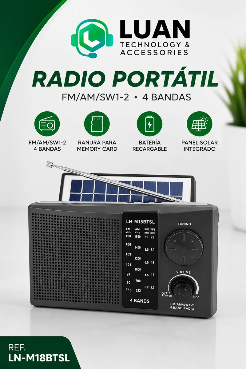 RADIO LUAN LN-M18BTSL