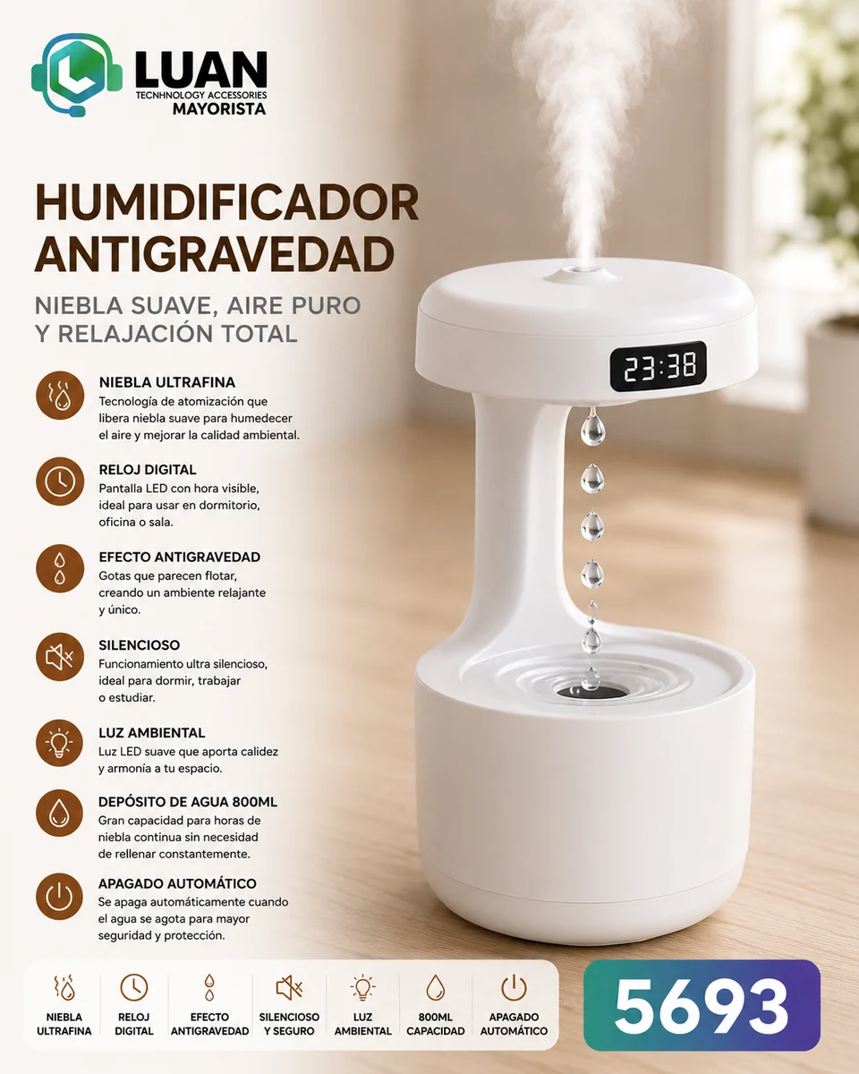 HUMIFICADOR GOTAS DE LLUVIA LZ599