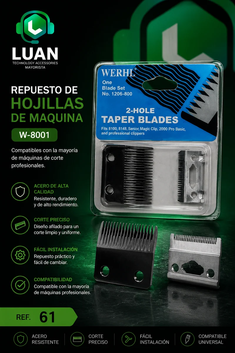 CUCHILLA MAQUINA DE AFEITAR WERHL 1006-400