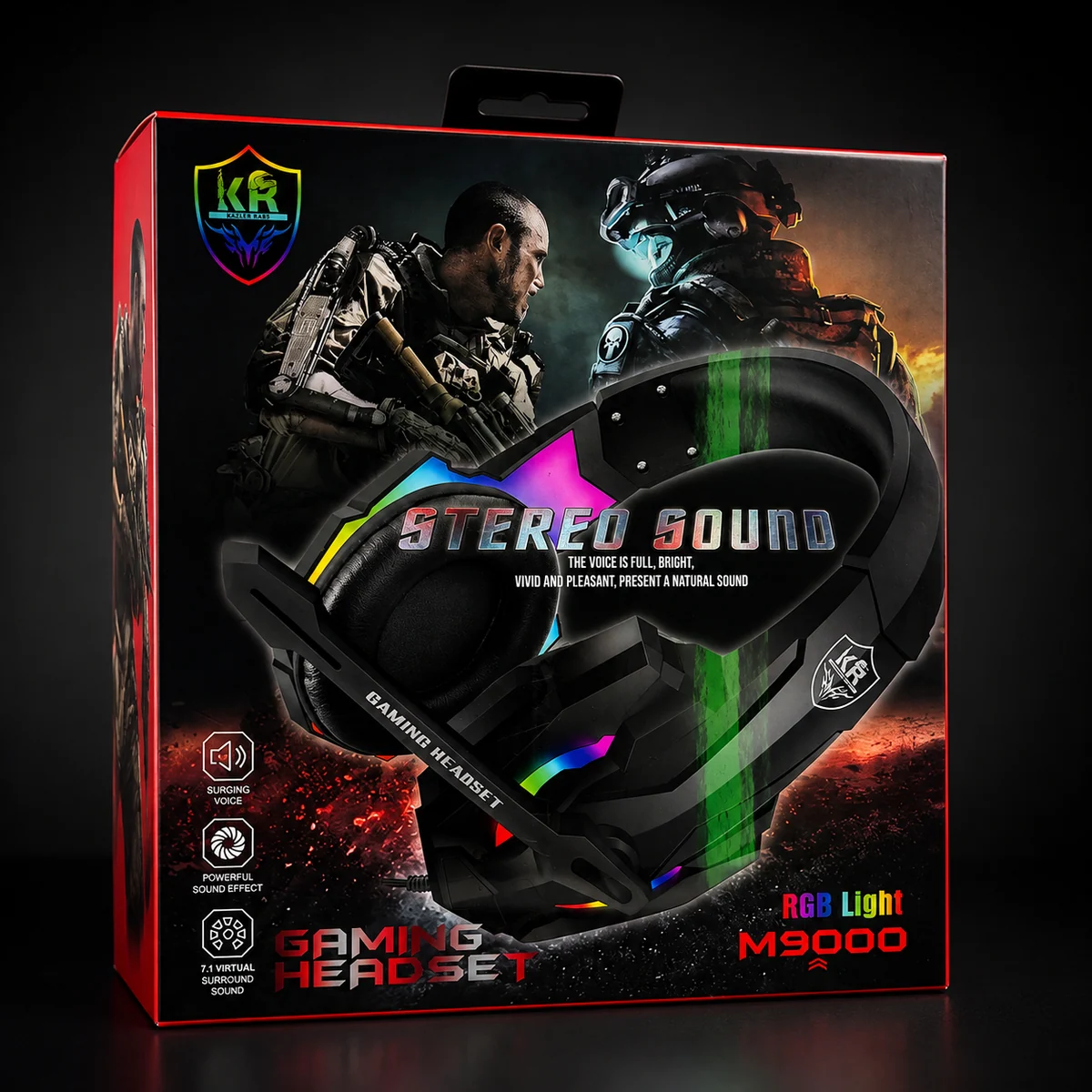 DIADEMA GAMER RGB M9000