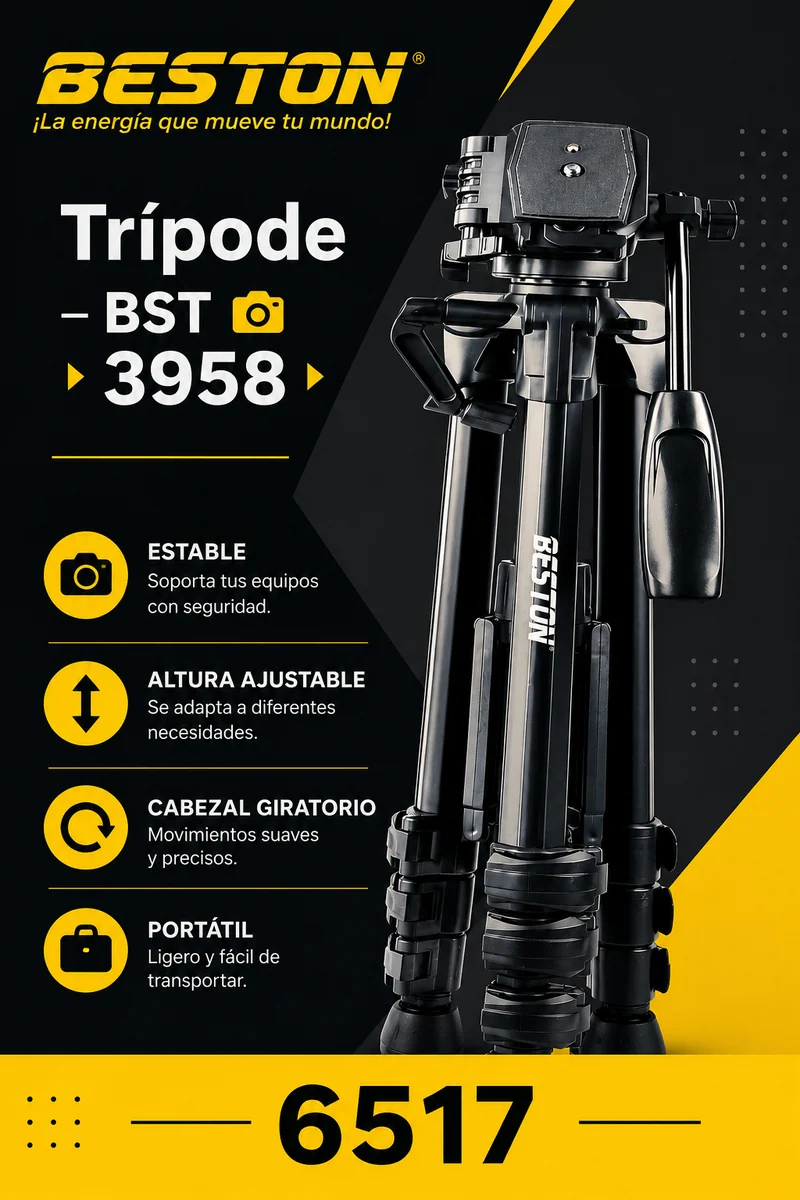 TRÍPODE BESTON BST-3958