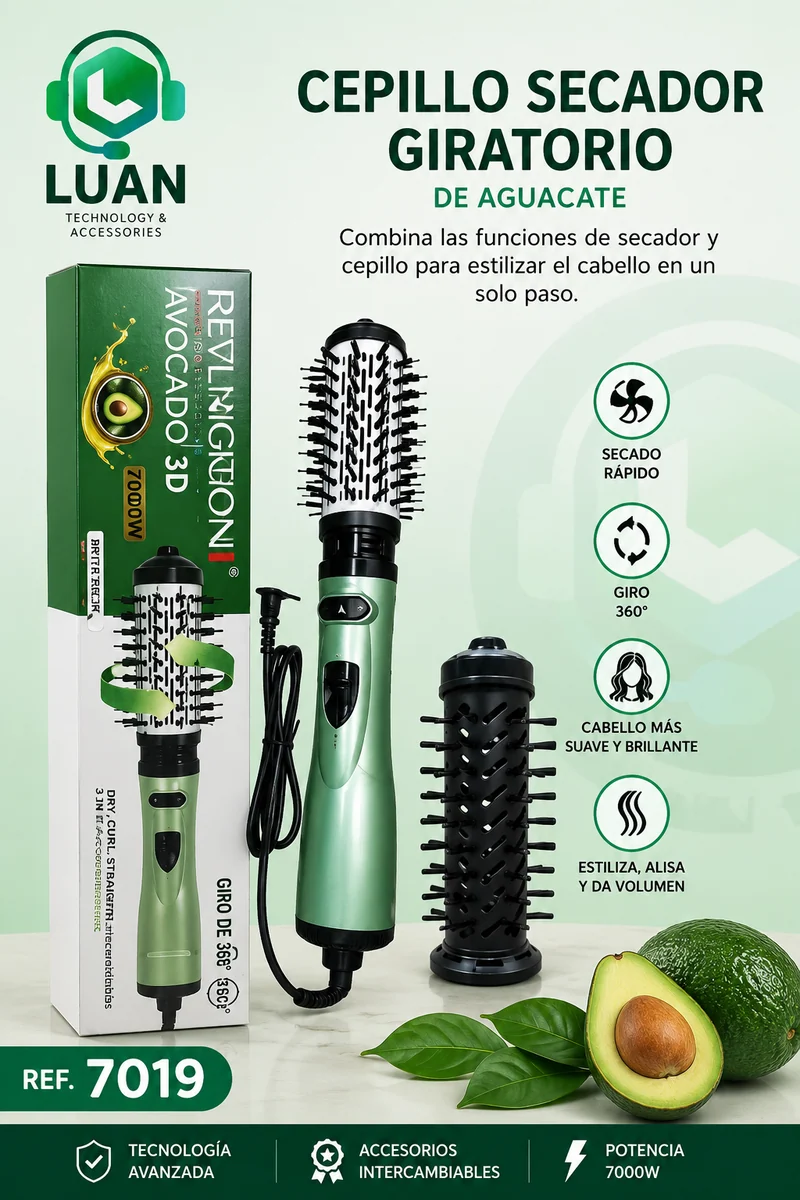 CEPILLO SECADOR GIRATORIO AGUACATE RE 2530 PRO-2588