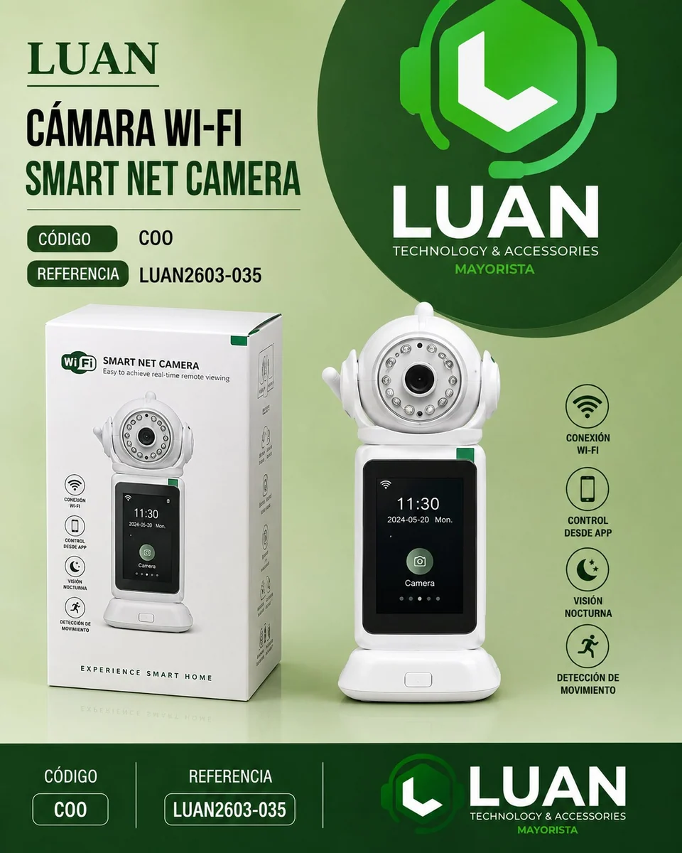 CAMARA WIFI SMART NET CON PANTALLA