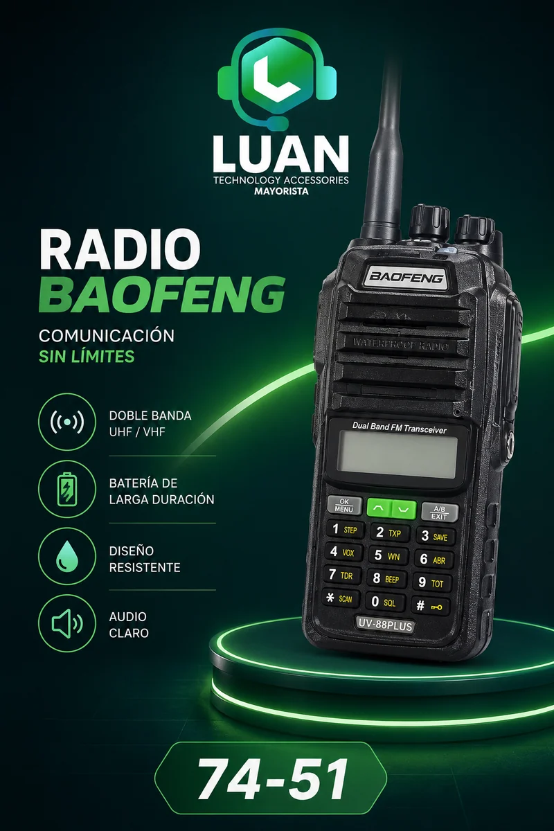 RADIO BAOFENG UV-88 PLUS DOBLE BANDA