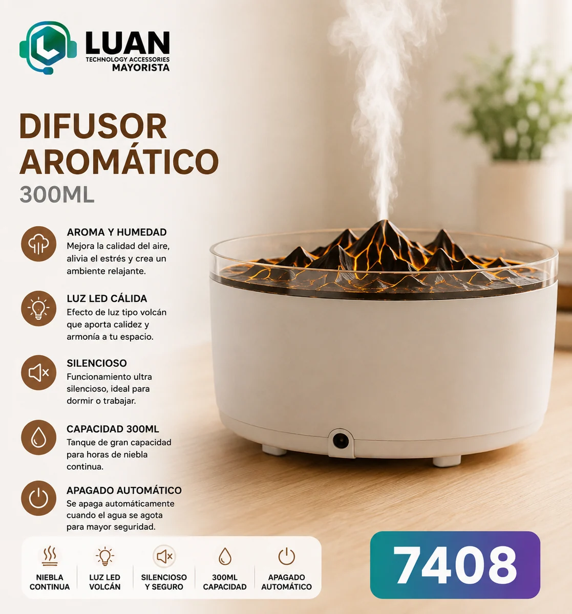 HUMIFICADOR VOLCAN V-62 JFC-1