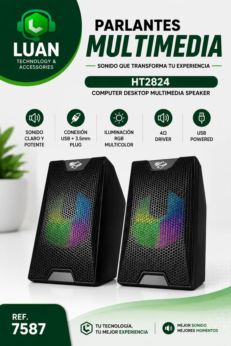 PARLANTE PARA PC HT2824