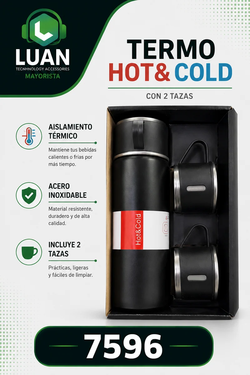 TERMO HOT & COLD CON 2 TAZAS
