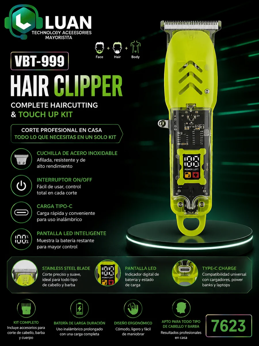MAQUINA PELUQUEAR VBT-999