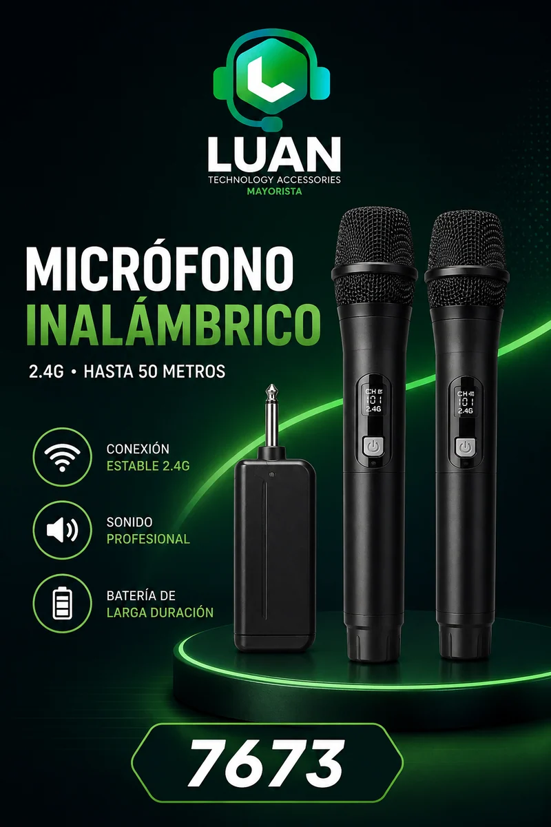MICROFONO DOBLE INALAMBRICO