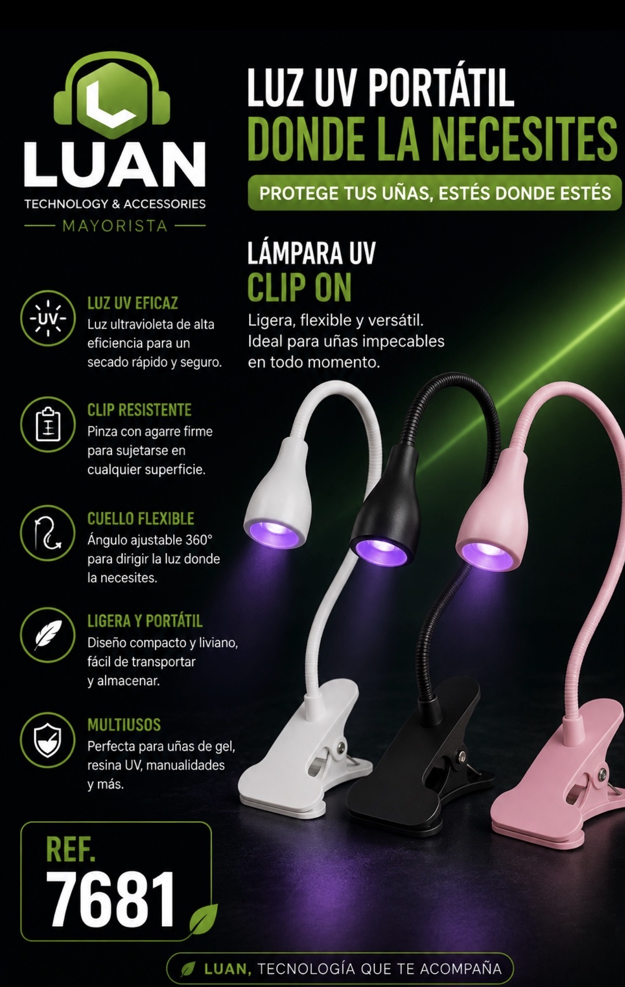 Lámpara Luz UV portátil