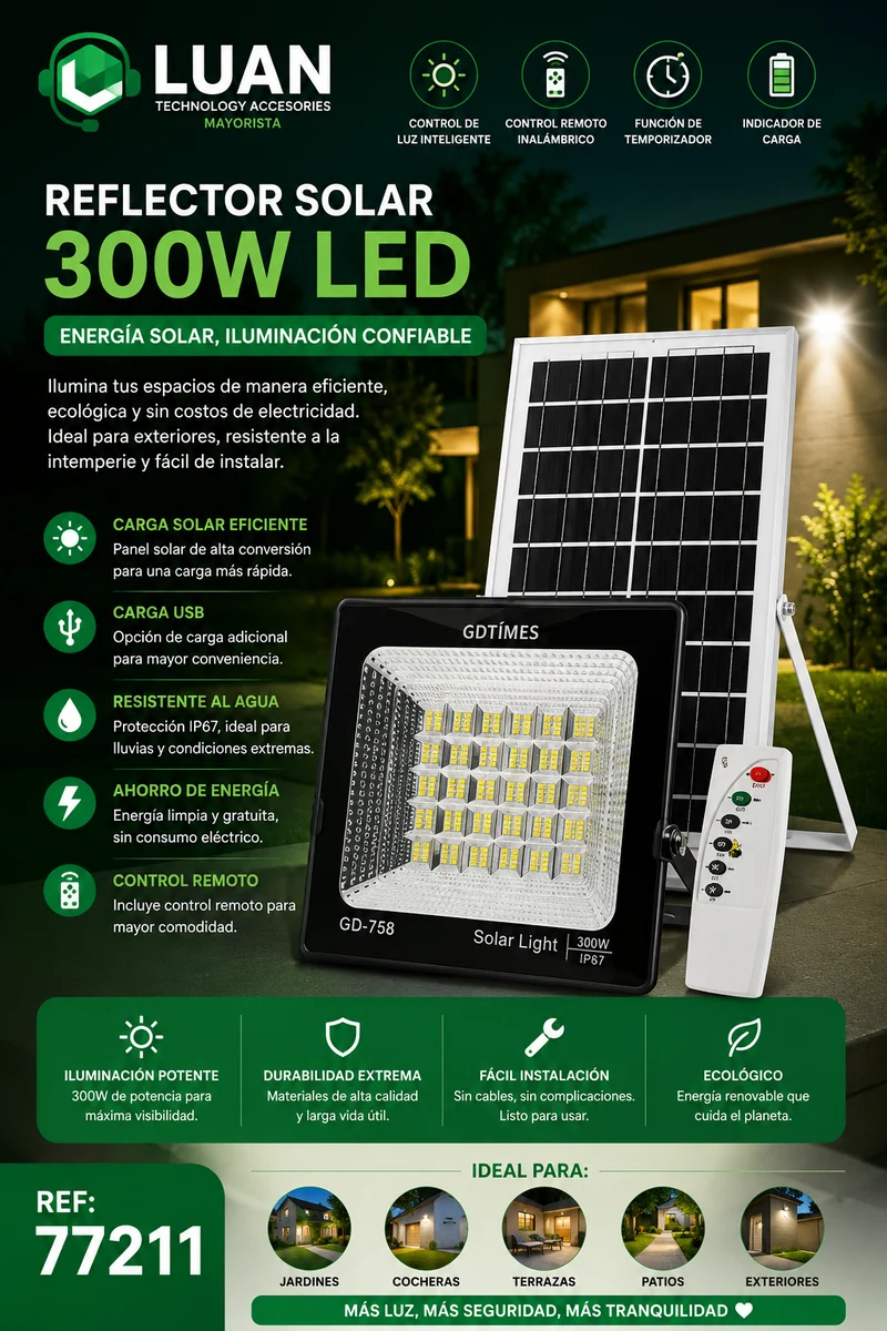 PANEL SOLAR ILUMINADOR