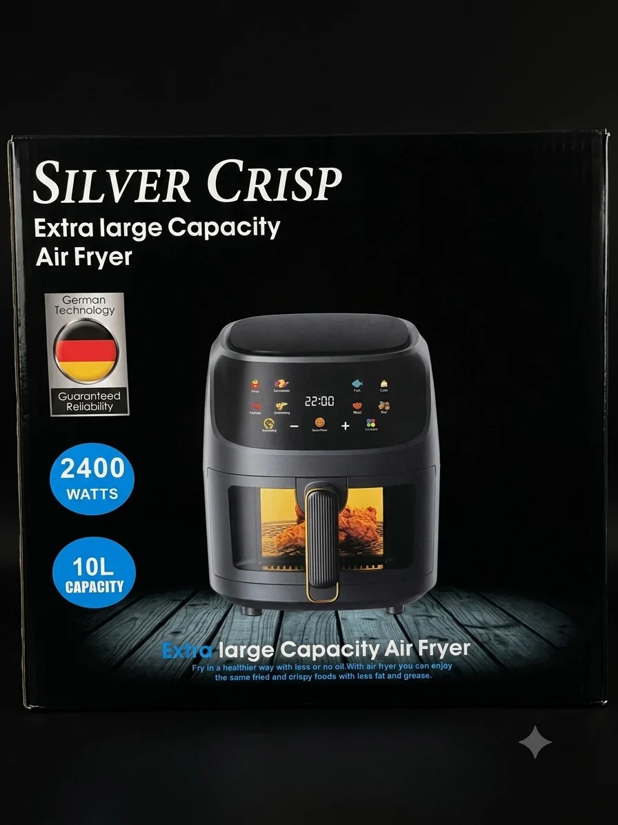 FREIDORA DE AIRE 10L SILVER CRISP