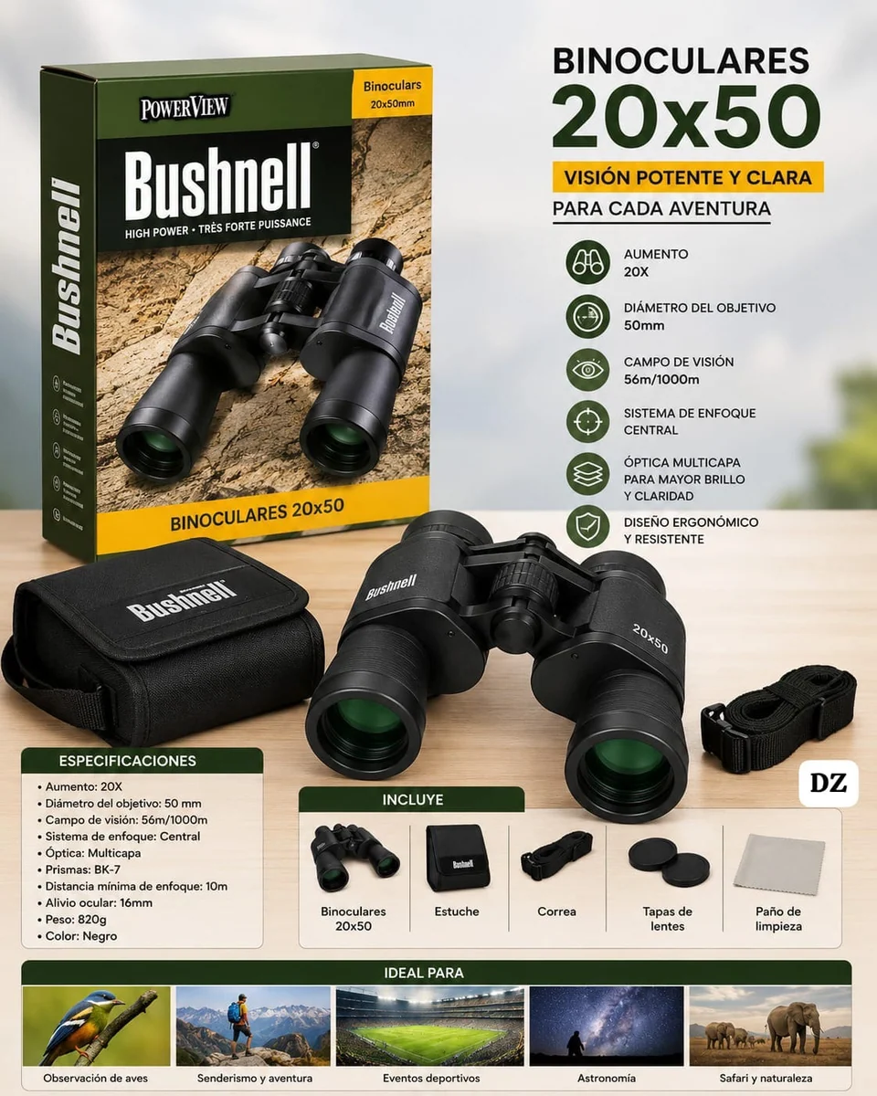 BINOCULARES BUSHNELL 20X50