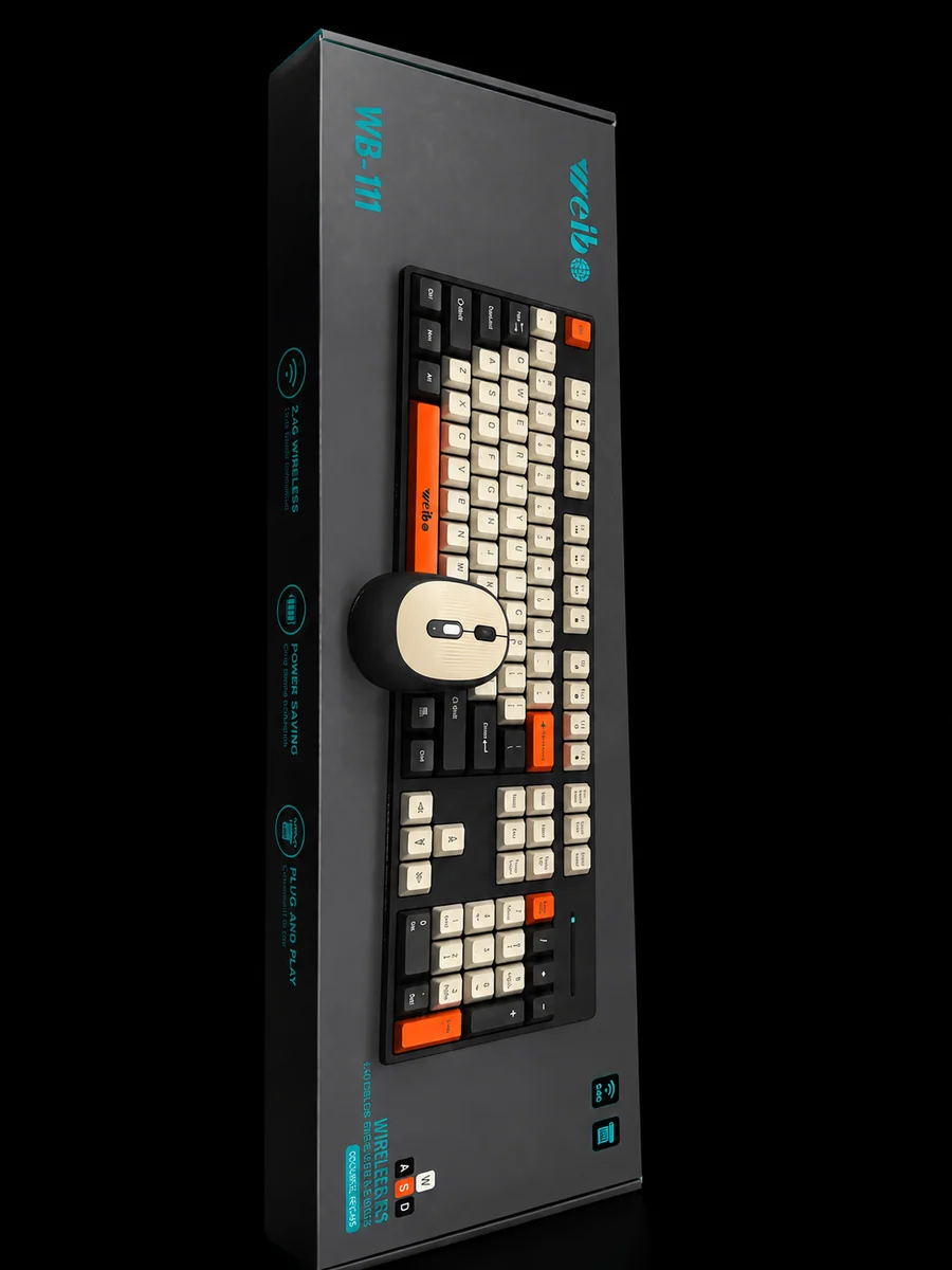 COMBO TECLADO Y MOUSE INALAMBRICO WEIBO WB-111