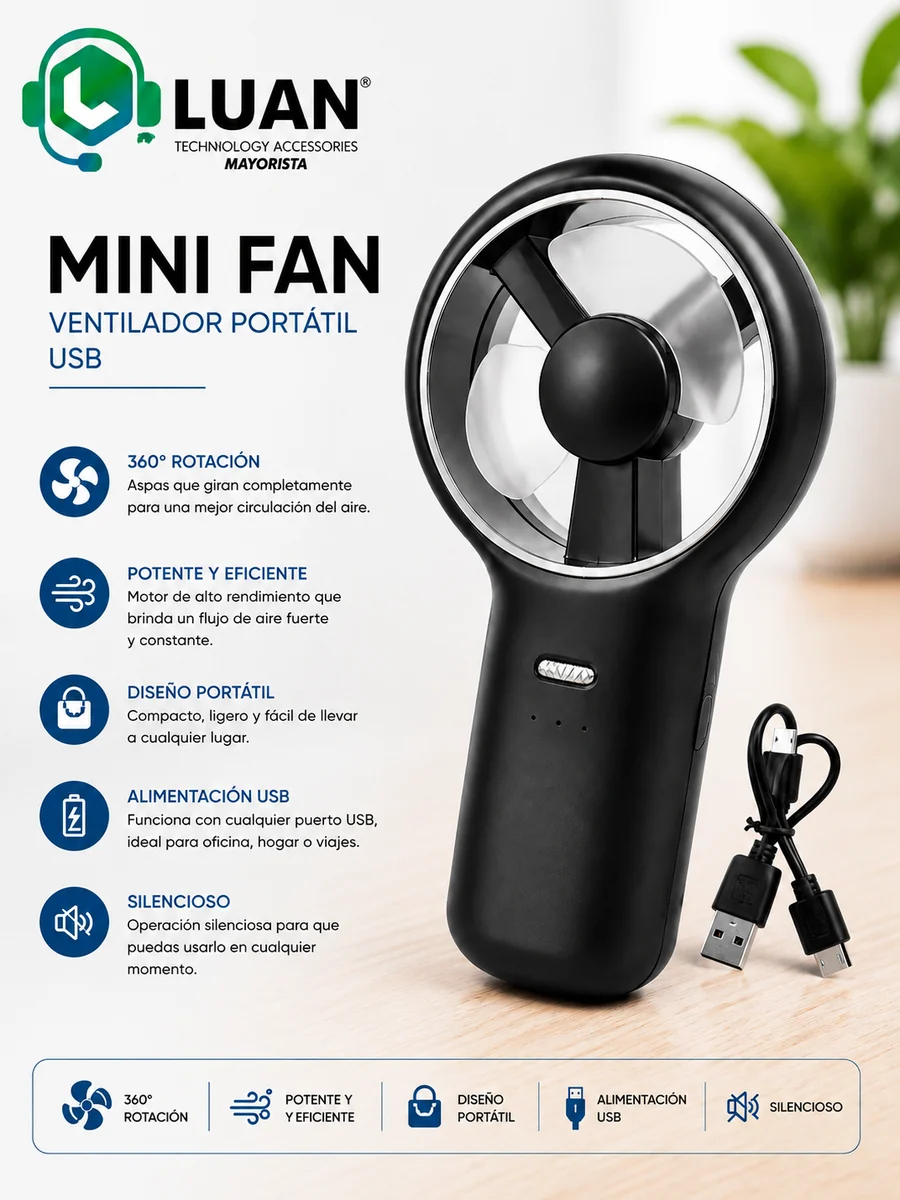 VENTILADOR PORTATIL USB MINI FAN