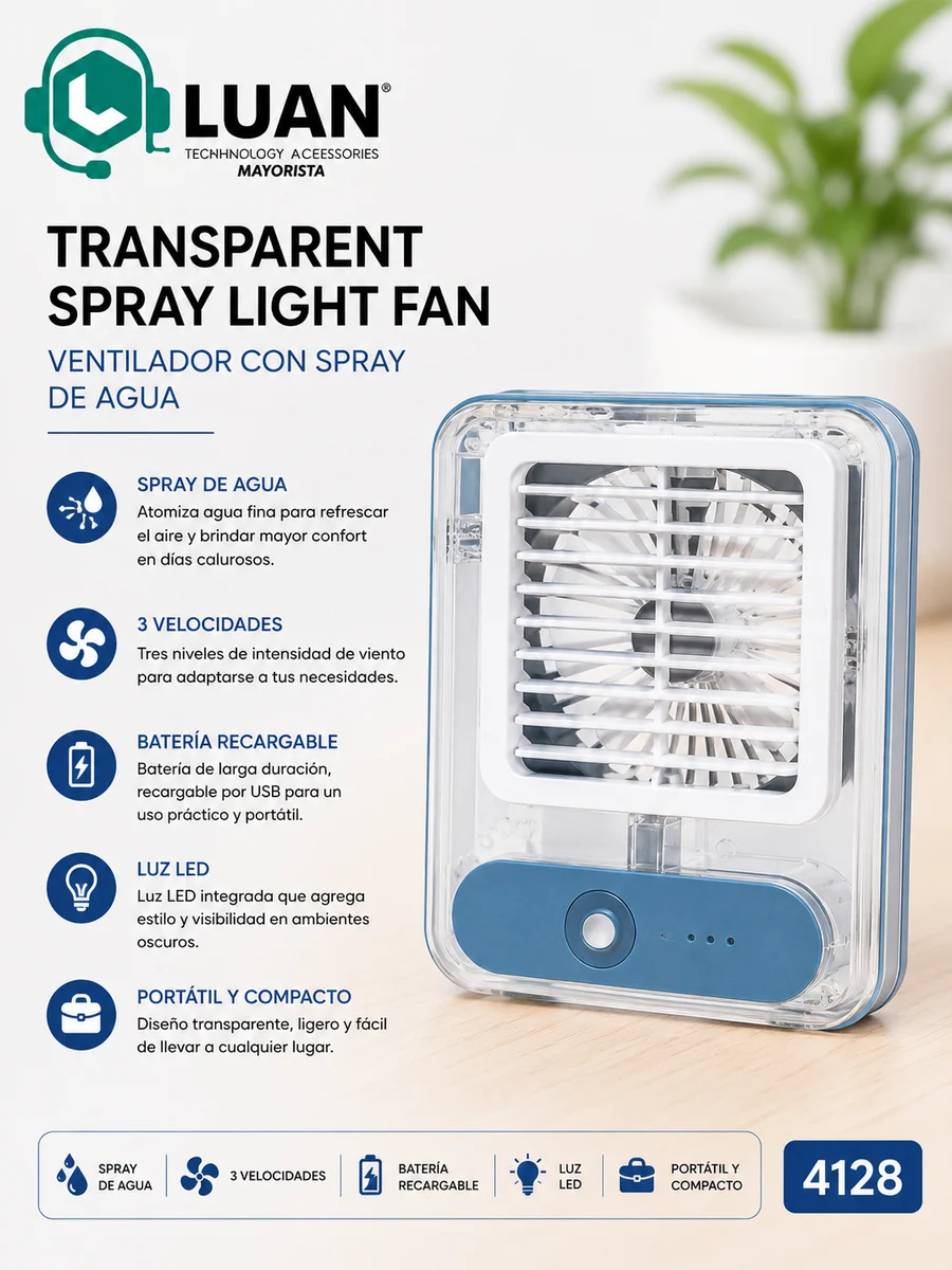VENTILADOR CON SPRAY DE AGUA EO800-9