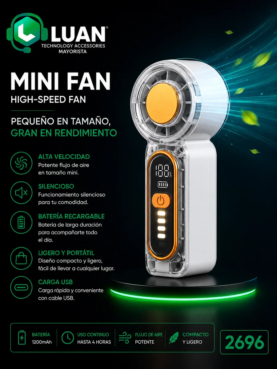VENTILADOR MINI FAN HIGH SPEED
