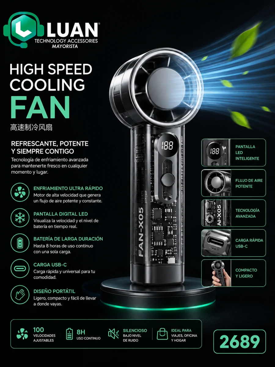 VENTILADOR HIGH SPEED FAN-X05