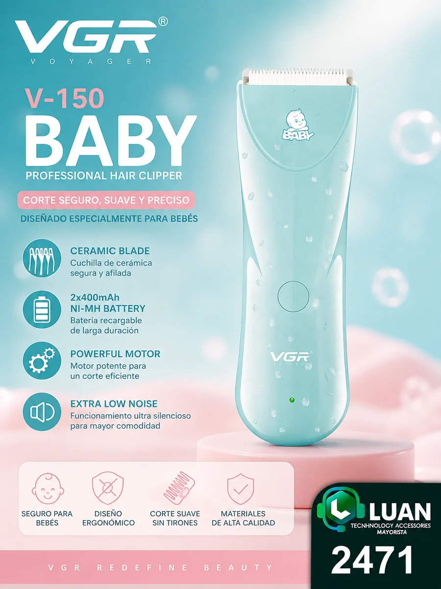 MAQUINA DE AFEITAR VGR BABY V-150