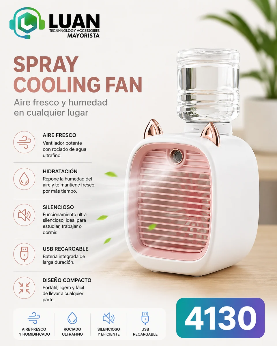 VENTILADOR CON SPRAY EDK-2024-01
