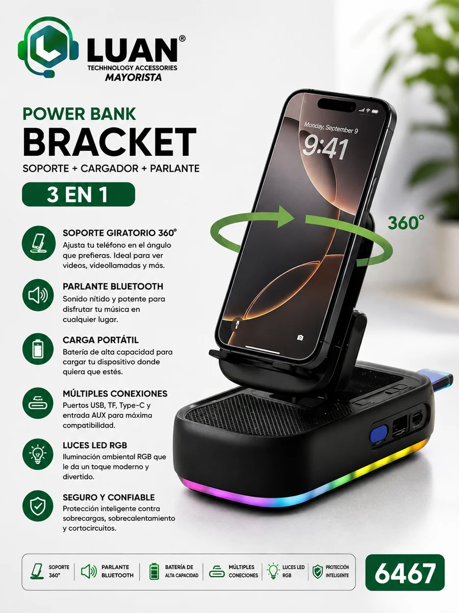 POWER BANK BRACKET 3 EN 1 BS-202
