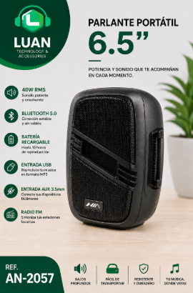 PARLANTE NIA 6.5 AN-2057 40W
