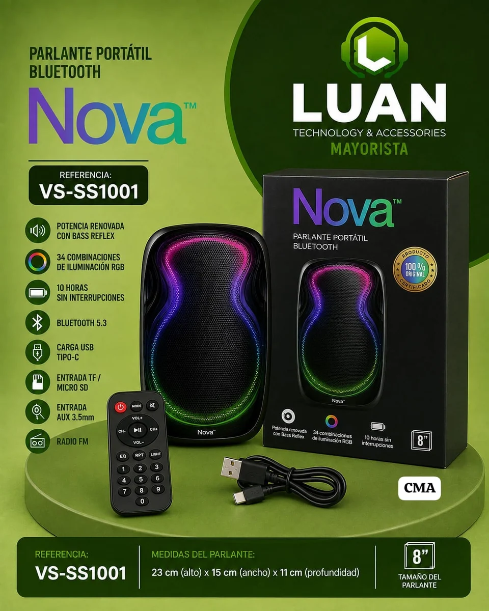 PARLANTE SONIVOX NOVA RGB